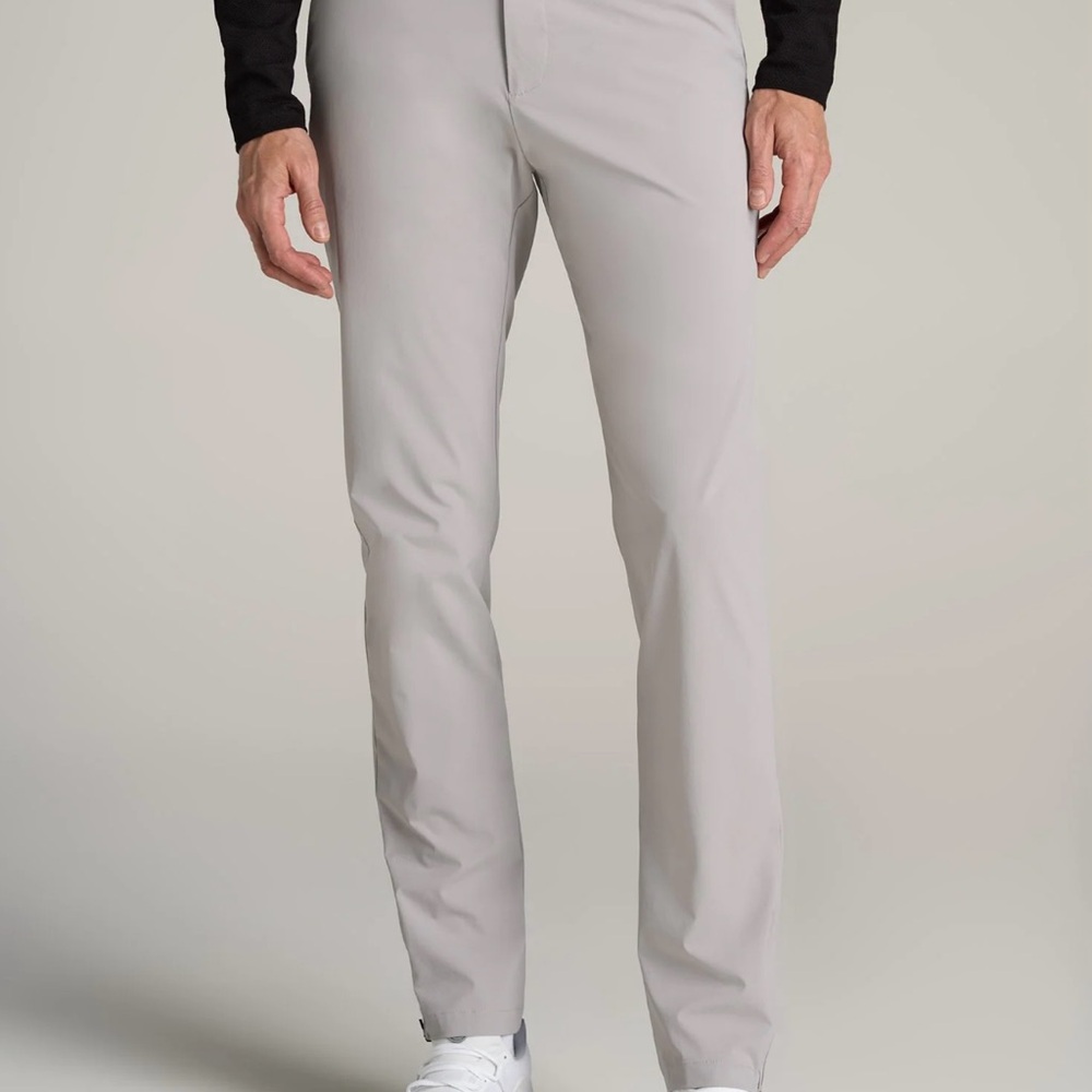 American Tall | Performance TAPERED-FIT Chino Pants for Tall Men | Light Grey